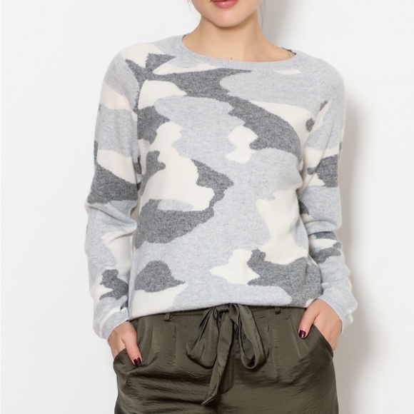 Brodie Cashmere Sweaters - Brodie Cashmere Camo Sweater
